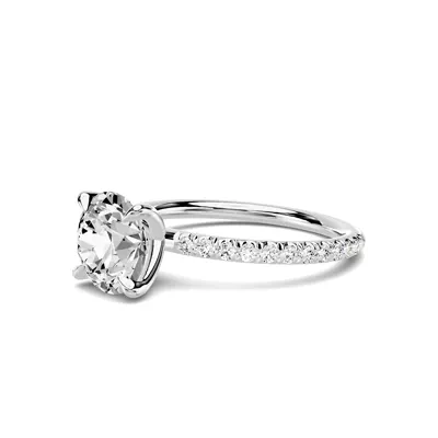 Avalon Classic Pavé 1.50 ct. Round Lab Engagement Ring