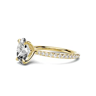 Avalon Classic Pavé 2.00 ct. Oval Lab Engagement Ring