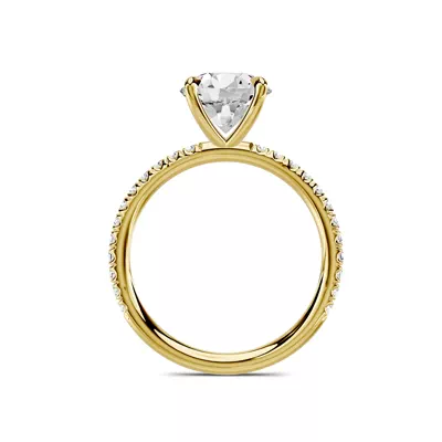 Avalon Classic Pavé 2.00 ct. Round Lab Engagement Ring