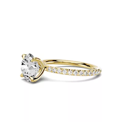 Avalon Classic Pavé 2.00 ct. Round Lab Engagement Ring