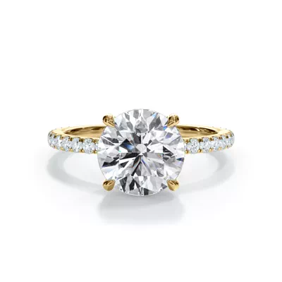 Bellora Pavé Hidden Halo 1.50 ct. Round Lab Engagement Ring
