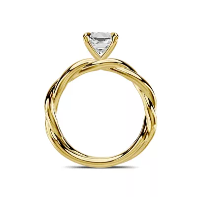 Riona Twist 1.00 ct. Princess-Cut Lab Engagement Ring
