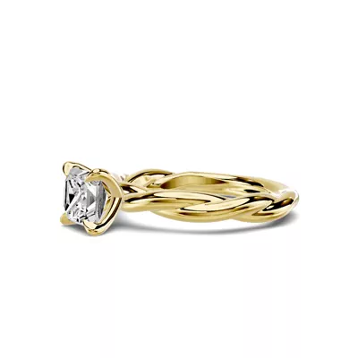 Riona Twist 1.00 ct. Princess-Cut Lab Engagement Ring