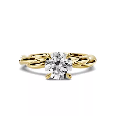 Riona Twist 1.00 ct. Round Lab Engagement Ring