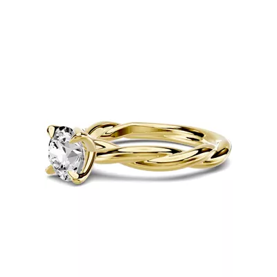 Riona Twist 1.00 ct. Round Lab Engagement Ring