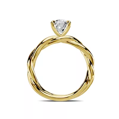 Riona Twist 1.50 ct. Elongated Cushion Lab Engagement Ring
