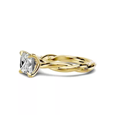 Riona Twist 1.50 ct. Princess-Cut Lab Engagement Ring
