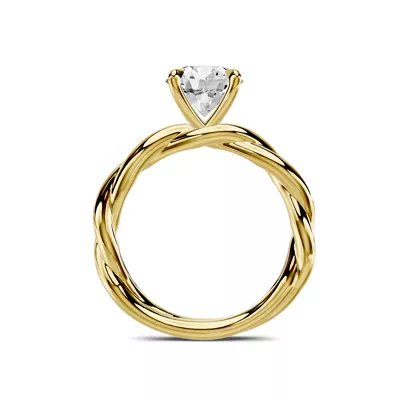Riona Twist 1.50 ct. Round Lab Engagement Ring