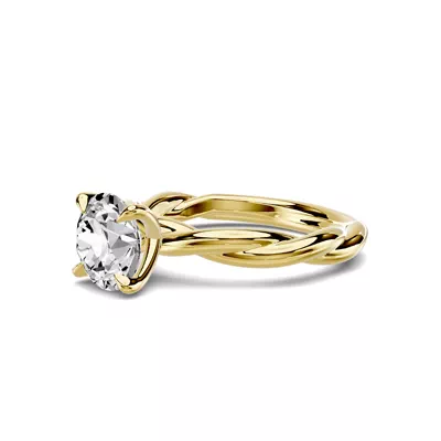 Riona Twist 1.50 ct. Round Lab Engagement Ring
