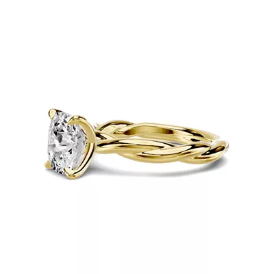 Riona Twist 2.00 ct. Elongated Cushion Lab Engagement Ring