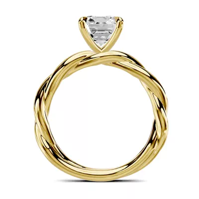 Riona Twist 2.00 ct. Emerald-Cut Lab Engagement Ring