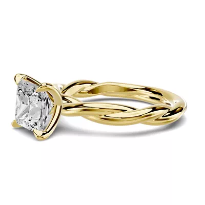 Riona Twist 2.00 ct. Princess-Cut Lab Engagement Ring