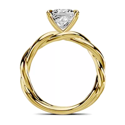 Riona Twist 2.50 ct. Princess-Cut Lab Engagement Ring