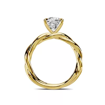 Riona Twist 3.00 ct. Elongated Cushion Lab Engagement Ring