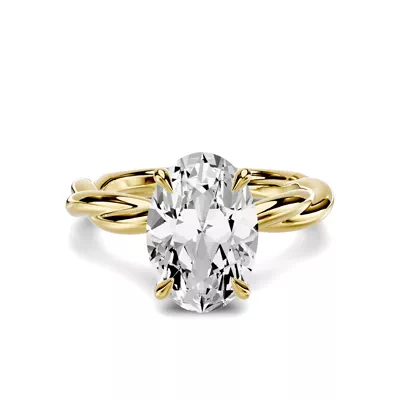 Riona Twist 3.00 ct. Oval Lab Engagement Ring