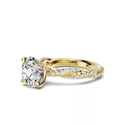 Riona Double Pavé Twist 2.00 ct. Round Lab Engagement Ring