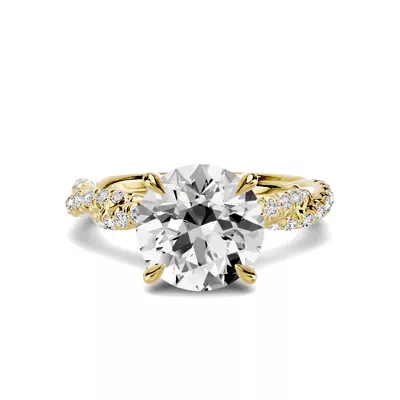 Riona Double Pavé Twist 2.50 ct. Round Lab Engagement Ring