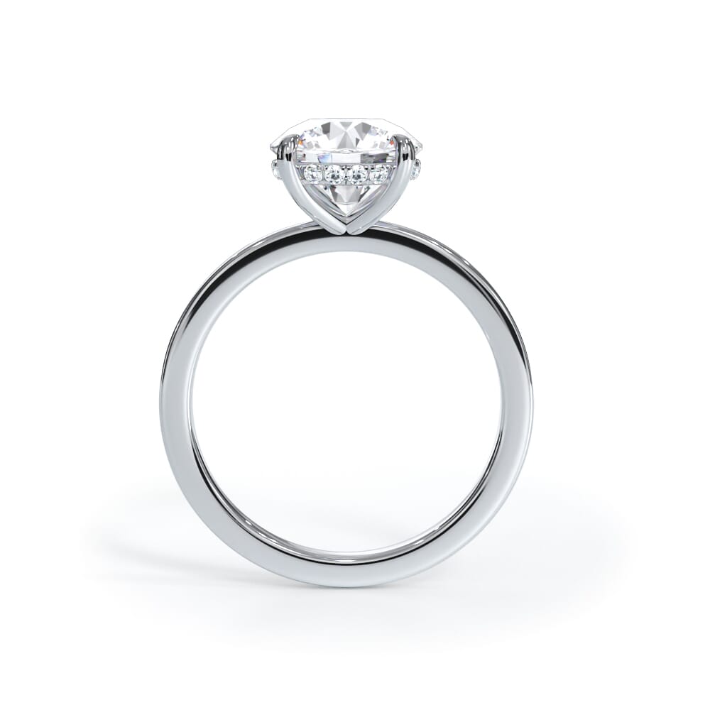 Bellora Hidden Halo 3.00 ct. Round Lab Engagement Ring