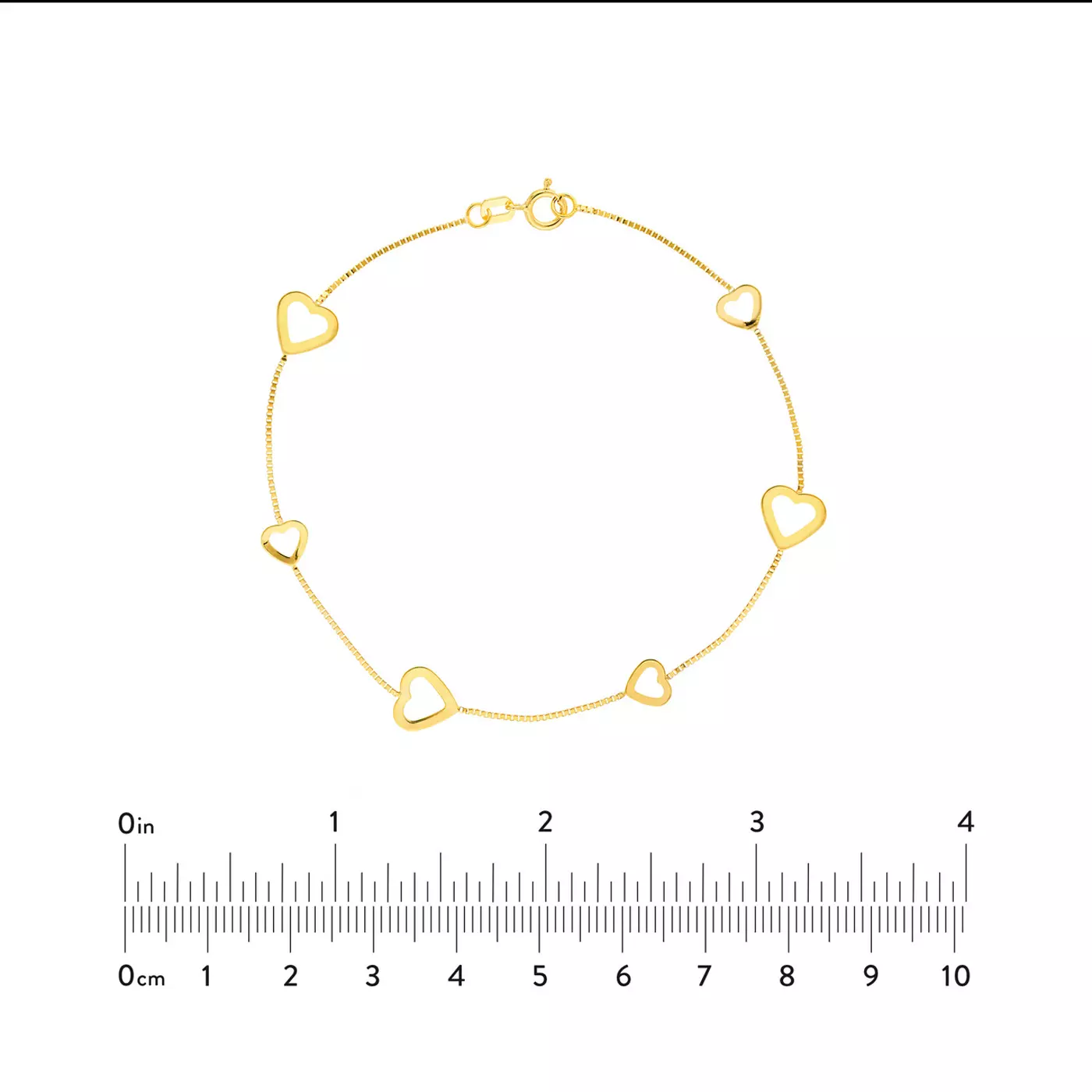 Diamond Station Bracelet 14K Yellow Gold Engagement Ring