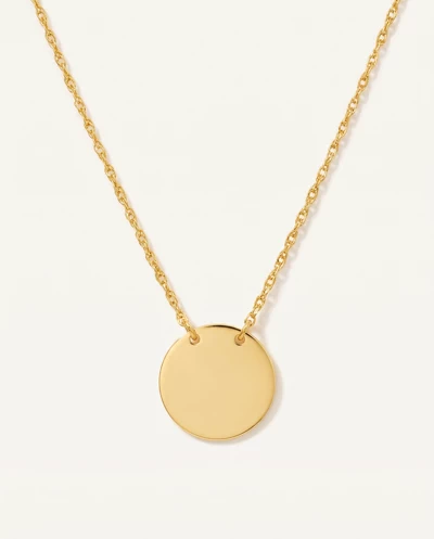 Mini Disc Gold Necklace
