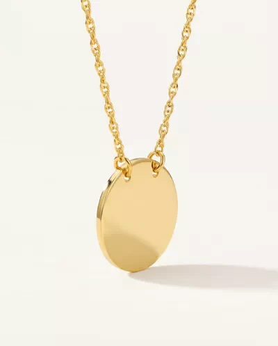 Mini Disc Gold Necklace