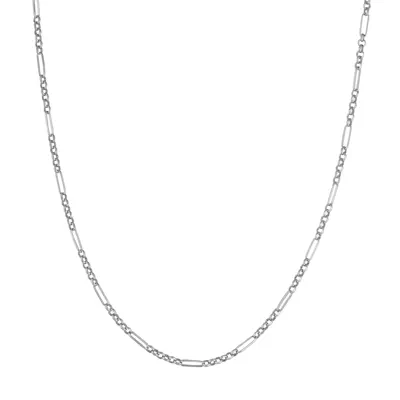 Paperclip Station Chain Necklace (18 in)