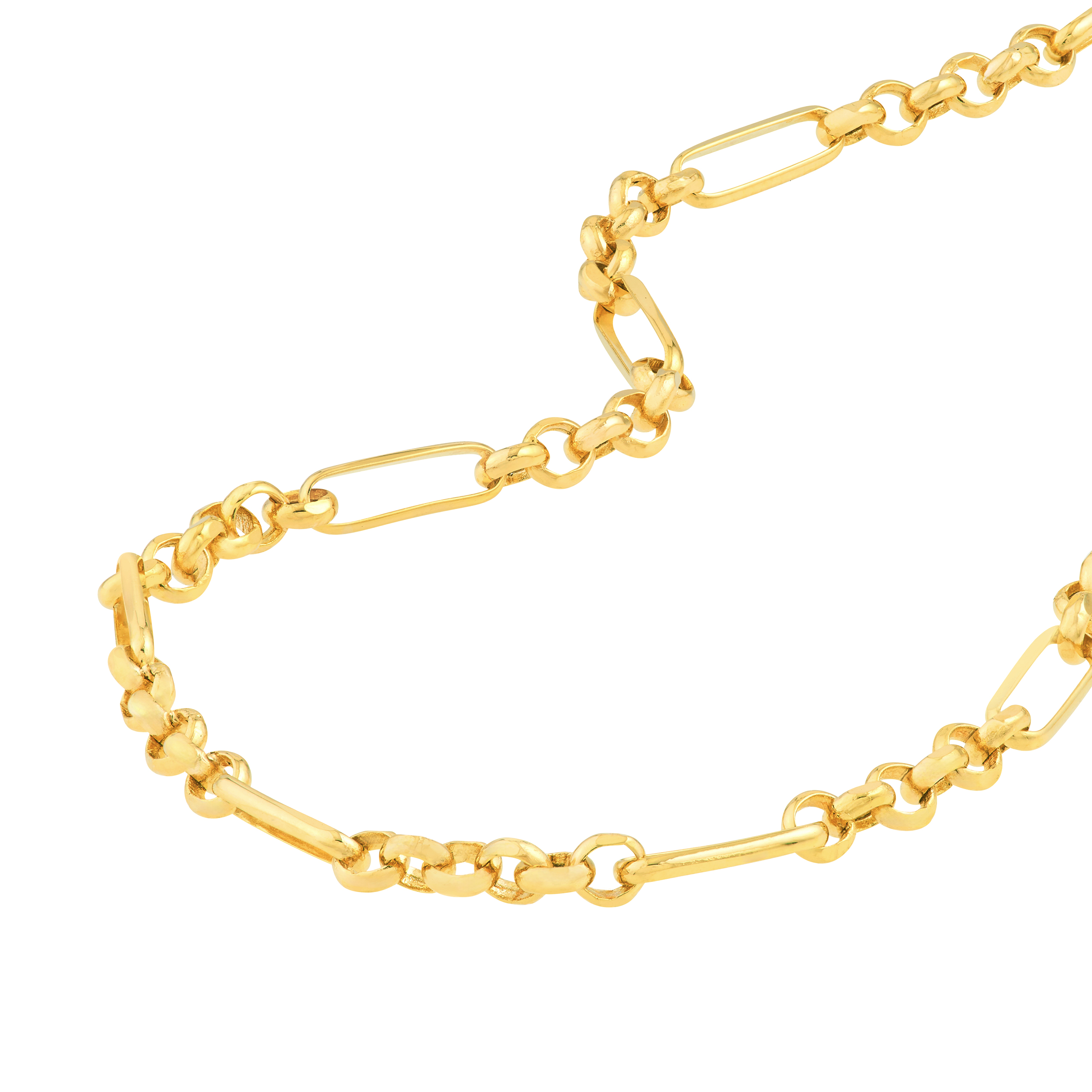 Paperclip Station Chain Necklace (18 in)