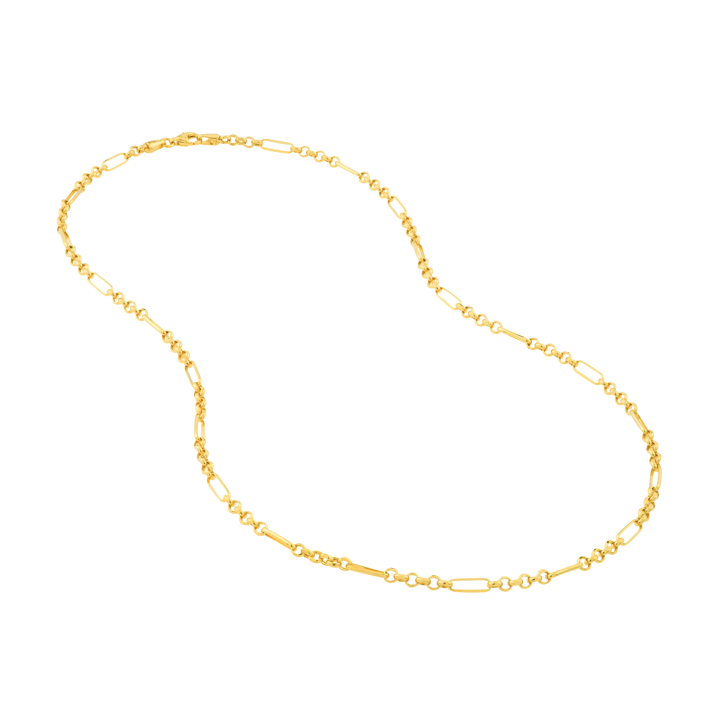 Paperclip Station Chain Necklace (18 in)