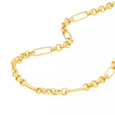Paperclip Station Chain Necklace (20 in)