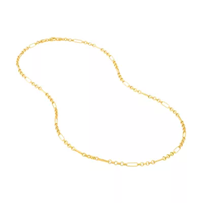 Paperclip Station Chain Necklace (20 in)