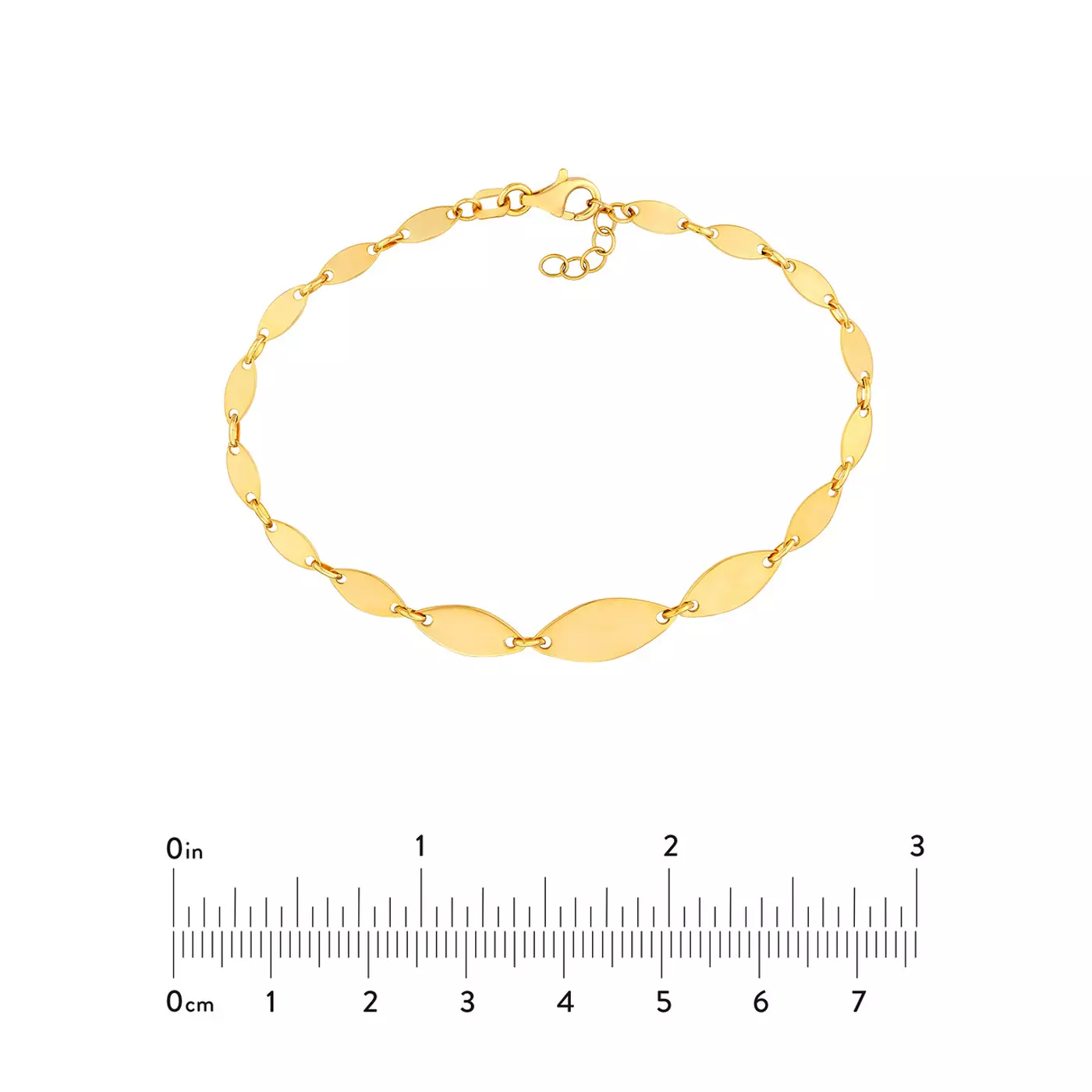 Link Construction 14K Yellow Gold Engagement Ring