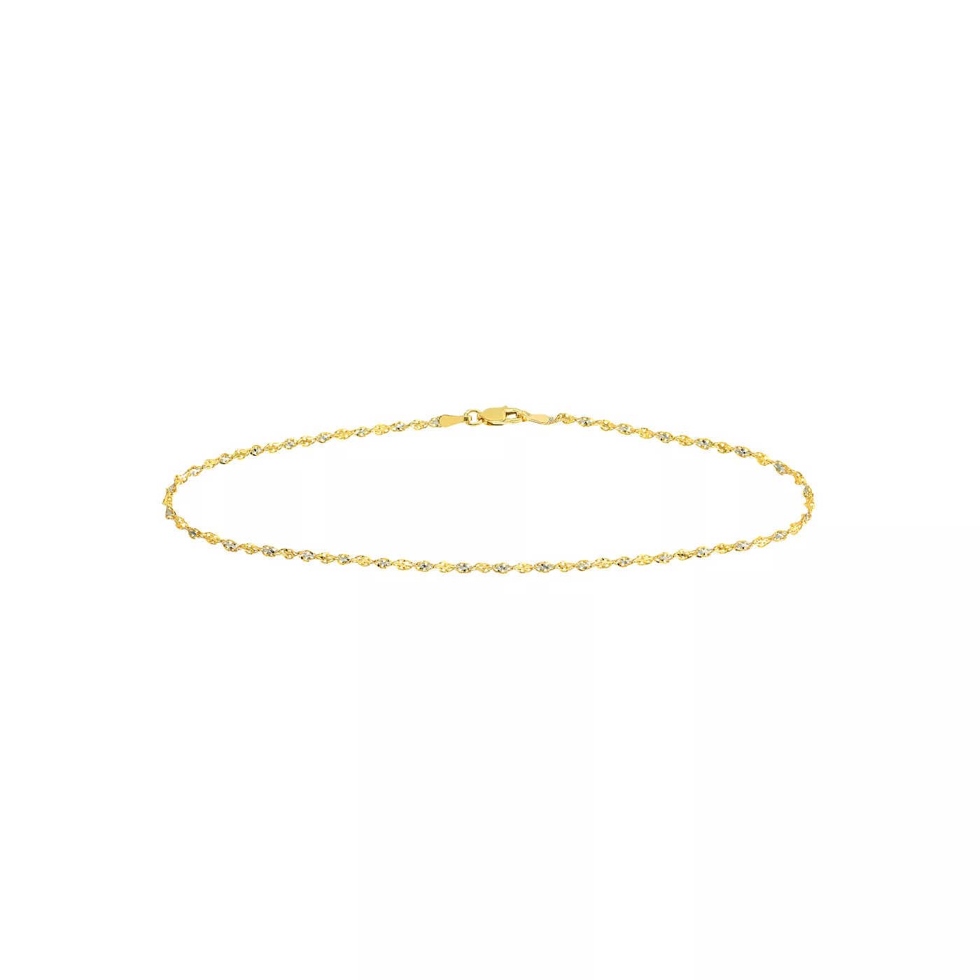 Twisted Link Chain Anklet