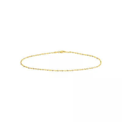 Twisted Link Chain Anklet