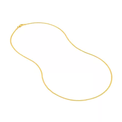 1.7mm Oval Snake Chain Necklace (18 in)