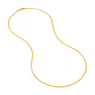 2.3mm Oval Snake Chain Necklace (16 in)