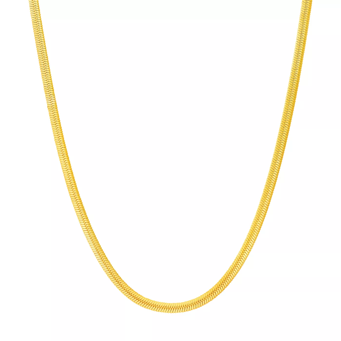 2.3mm Oval Snake Chain Necklace (18 in)