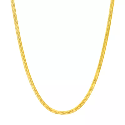 2.3mm Oval Snake Chain Necklace (18 in)