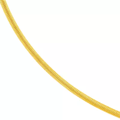 2.3mm Oval Snake Chain Necklace (18 in)