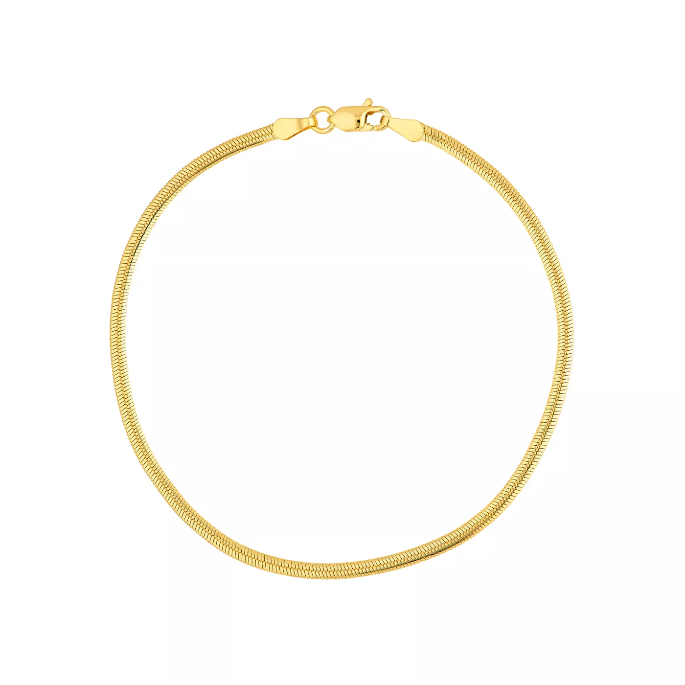 Oval Snake Chain Bracelet (2.3mm)