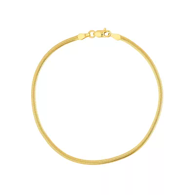 Oval Snake Chain Bracelet (2.3mm)