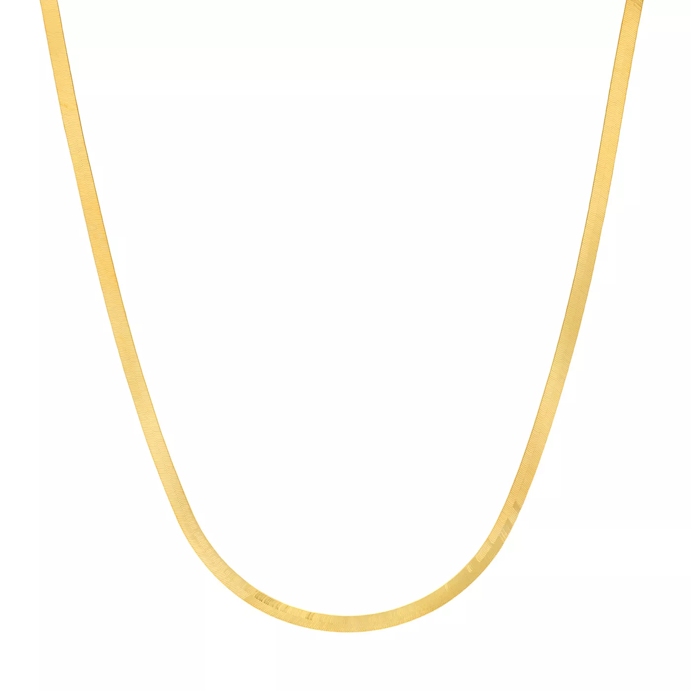 Herringbone Gold Necklace (5.1 mm, 18 inches)