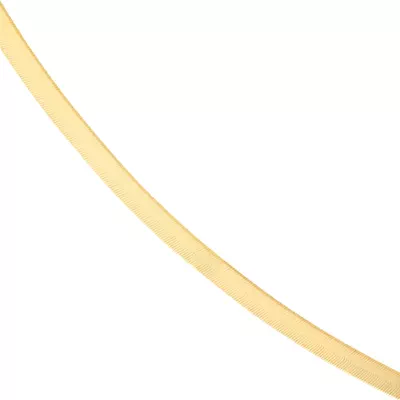 Herringbone Gold Necklace (5.1 mm, 18 inches)