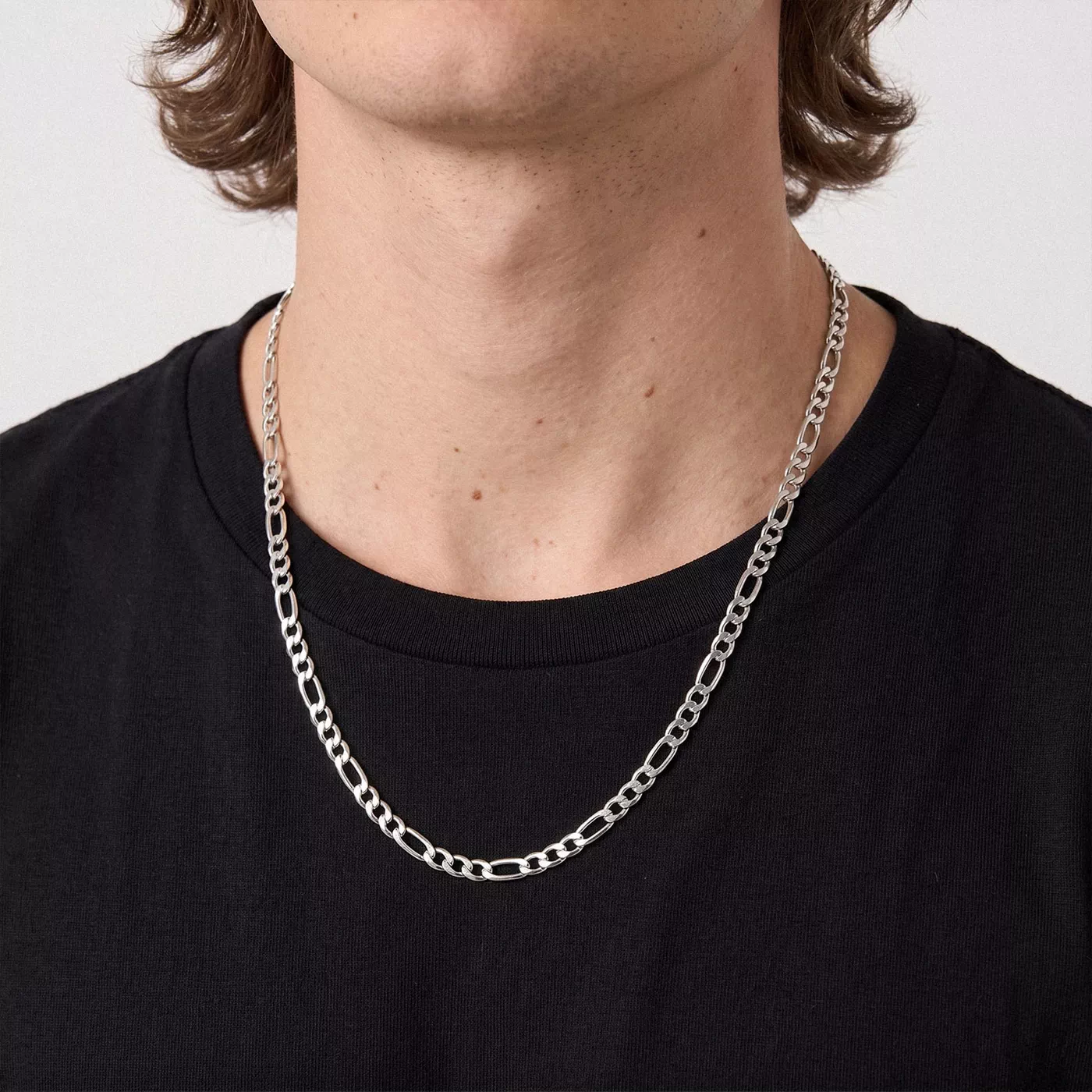 The Chain as the Statement Silver Engagement Ring
