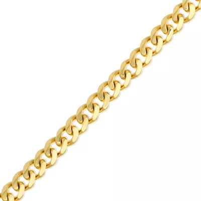 Miami Cuban Chain Gold Bracelet (7.3mm, 8.5 inches)