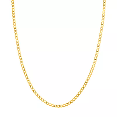 3.4mm Curb Chain Necklace (18 in)