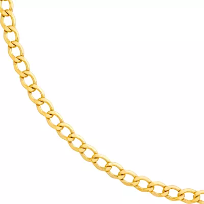 3.4mm Curb Chain Necklace (18 in)