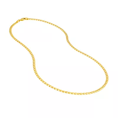 3.4mm Curb Chain Necklace (18 in)