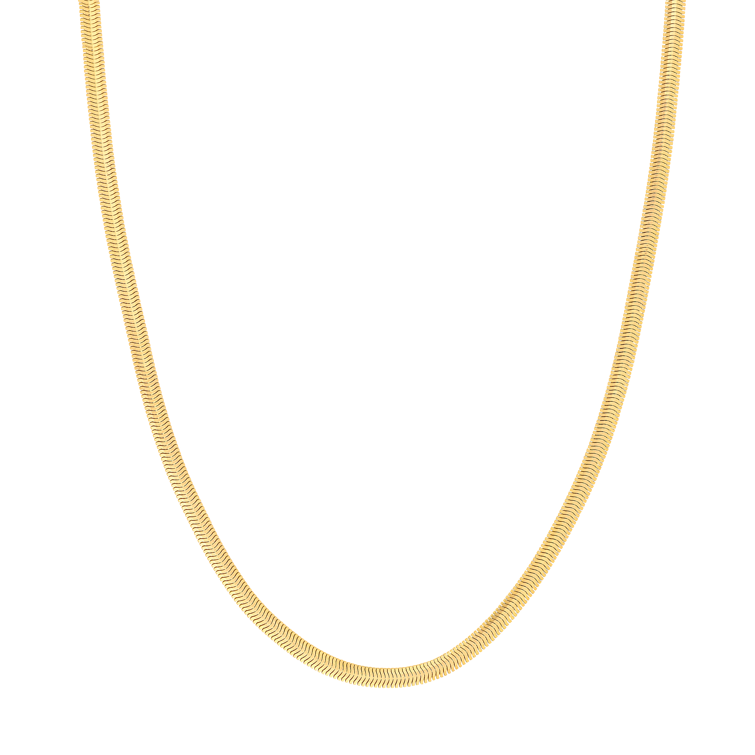 Flat Snake Gold Chain (4.2mm)