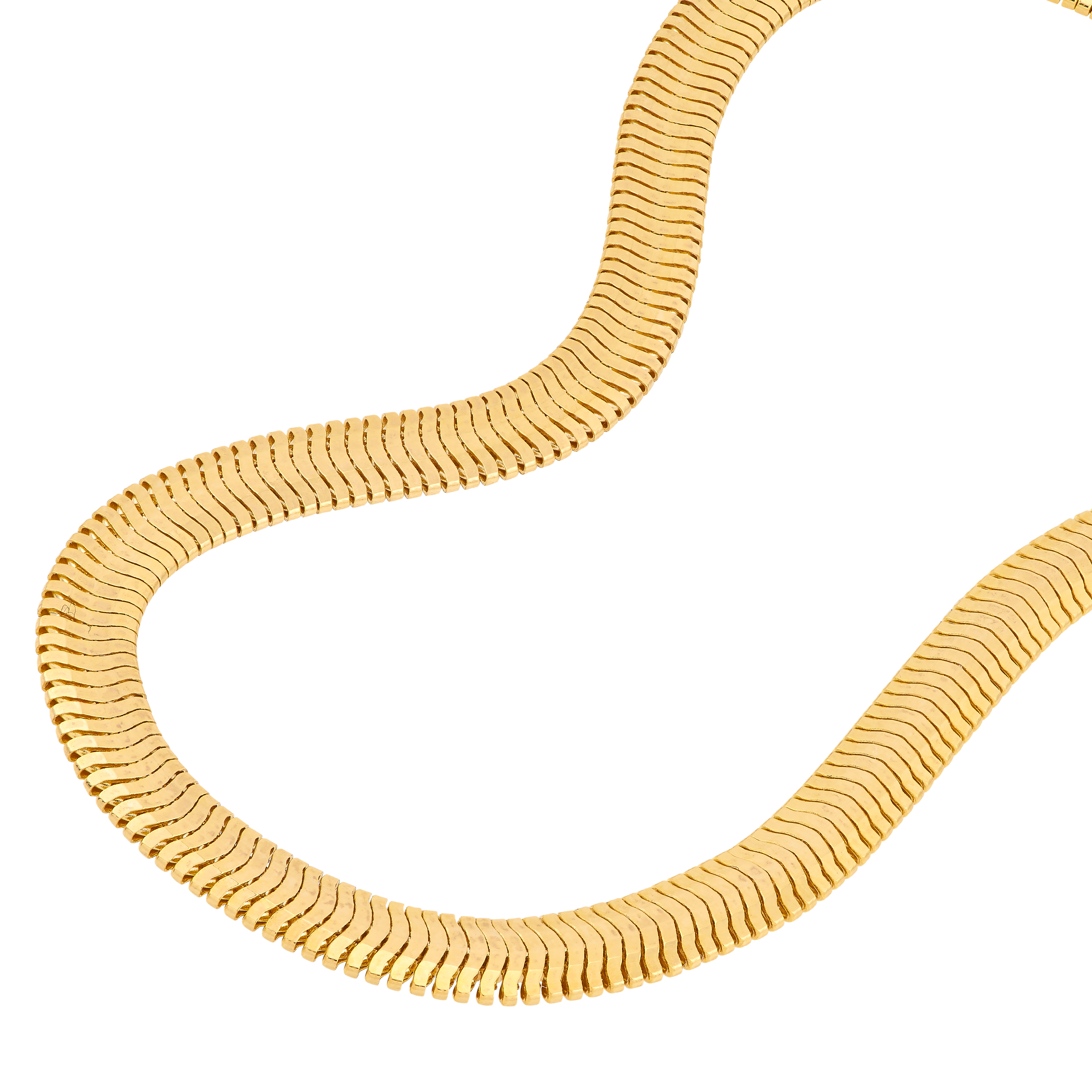 Flat Snake Gold Chain (4.2mm)