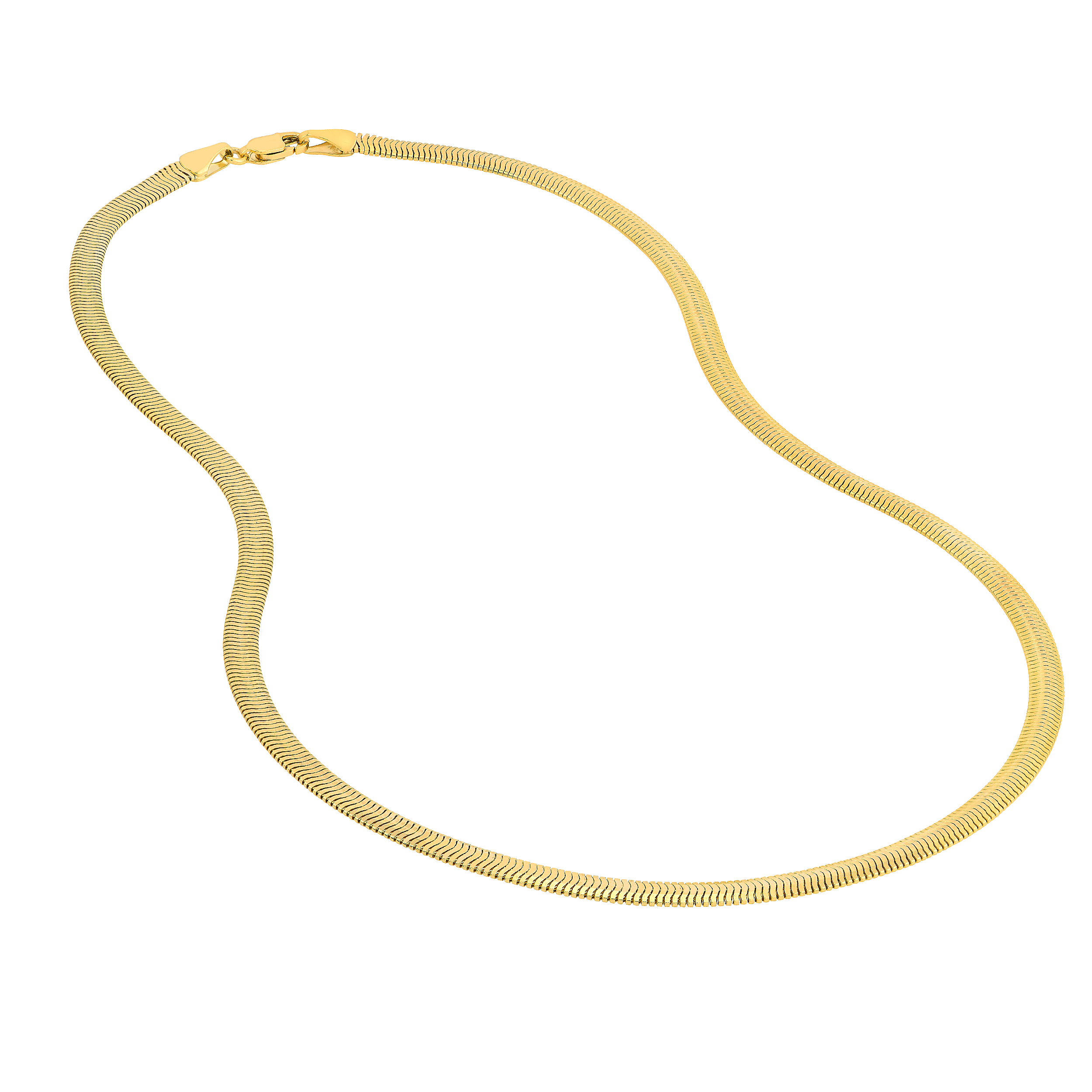 Flat Snake Gold Chain (4.2mm)